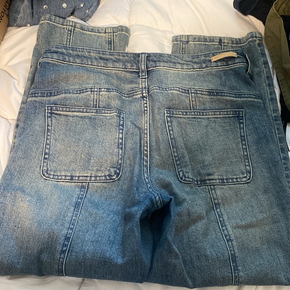 Pilcro and the Letter Press  Anthropologie straight leg crop carpenter style 28 - Picture 6 of 8